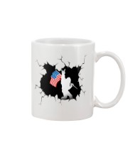 Bigfoot and American Flag 3 Mug tile
