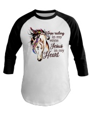Horse Riding In My Baseball Tee tile