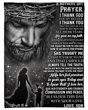 Gift For Your Mom Prayer I Thank God For My Moth Fleece Blanket tile