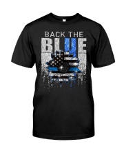 Fb Back The Blue Sunfl Amr Classic T-Shirt front
