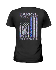 Darryl Back The Blue Back 2 Side Ladies T-Shirt tile