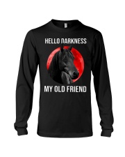 Horse Hello Darkness My Old Friend Long Sleeve Tee tile