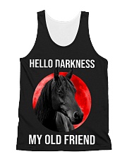 Horse Hello Darkness My Old Friend All-Over Unisex Tank tile