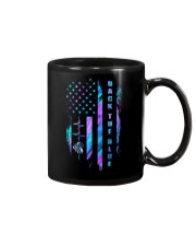 Back the blue 2 side Mug tile