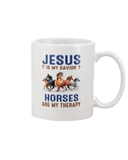 Jesus Is My Savior Horses Mug tile