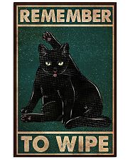 Black Cat Remember To Wipe 11x17 Poster front