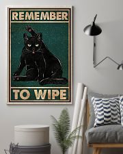 Black Cat Remember To Wipe 11x17 Poster lifestyle-poster-1