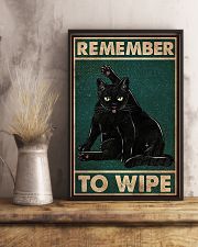 Black Cat Remember To Wipe 11x17 Poster lifestyle-poster-3
