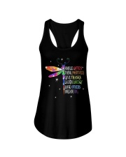 Smile often think Ladies Flowy Tank tile