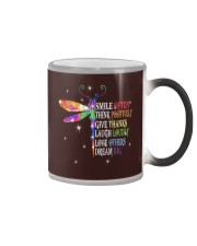 Smile often think Color Changing Mug tile