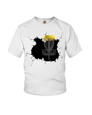 Disgolf crack Youth T-Shirt tile