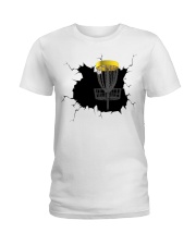 Disgolf crack Ladies T-Shirt tile