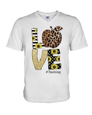 Love Teaching V-Neck T-Shirt tile