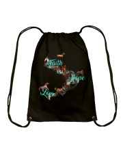 Girl Faith Hope Love Drawstring Bag tile