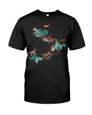 Girl Faith Hope Love Classic T-Shirt front
