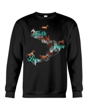 Girl Faith Hope Love Crewneck Sweatshirt tile