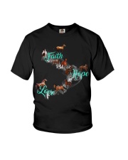 Girl Faith Hope Love Youth T-Shirt tile