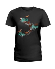 Girl Faith Hope Love Ladies T-Shirt tile
