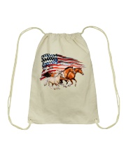 Horse Flag American Drawstring Bag tile