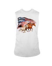 Horse Flag American Sleeveless Tee tile