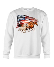Horse Flag American Crewneck Sweatshirt tile
