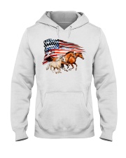 Horse Flag American Hooded Sweatshirt tile