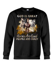 God Is Great Horses Crewneck Sweatshirt tile