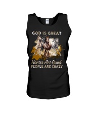 God Is Great Horses Unisex Tank tile