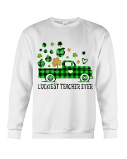 Luckiest Teacher Ever St Patrick's Day Crewneck Sweatshirt tile