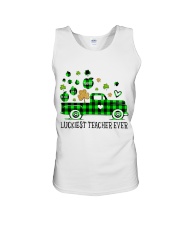 Luckiest Teacher Ever St Patrick's Day Unisex Tank tile