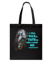 Horse I Will Wark By Faith Tote Bag tile
