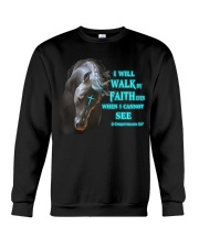 Horse I Will Wark By Faith Crewneck Sweatshirt tile