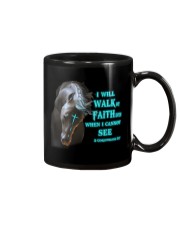 Horse I Will Wark By Faith Mug tile