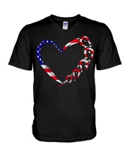 Love Fb Ladies V-Neck T-Shirt tile