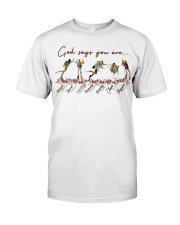 scuba god says you are Classic T-Shirt front