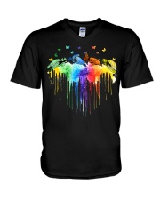 Turtle Heart V-Neck T-Shirt tile