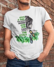 Irish Dancing Girl Give A Girl The Right Shoes Classic T-Shirt apparel-classic-tshirt-lifestyle-26
