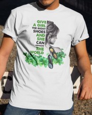Irish Dancing Girl Give A Girl The Right Shoes Classic T-Shirt apparel-classic-tshirt-lifestyle-28