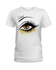 Softball-Eyes Ladies T-Shirt tile