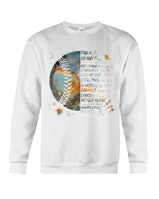 Baseball You Are Beautiful Crewneck Sweatshirt tile