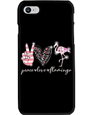 Peace Love Flamingo Phone Case tile