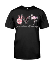 Peace Love Flamingo Premium Fit Mens Tee tile
