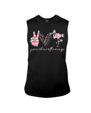 Peace Love Flamingo Sleeveless Tee tile