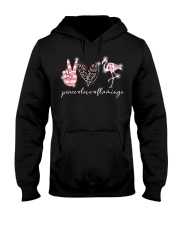 Peace Love Flamingo Hooded Sweatshirt tile
