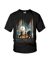 And into the darkness we go Youth T-Shirt tile