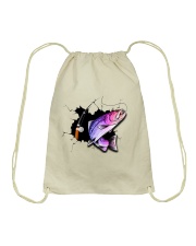 Fishing Crack Drawstring Bag tile