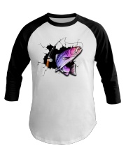Fishing Crack Baseball Tee tile