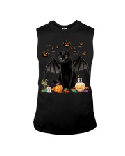 Black Cat Halloween Sleeveless Tee tile