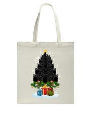 Black Cat Tree Christmas Tote Bag tile