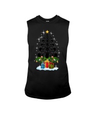 Black Cat Tree Christmas Sleeveless Tee tile